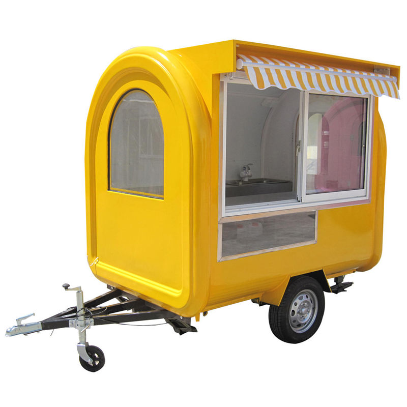 Larga vida útil Panadería Jugo Panqueques Crepe Cupcake Galletas Bocadillos Café Perrito caliente Carrito de comida móvil