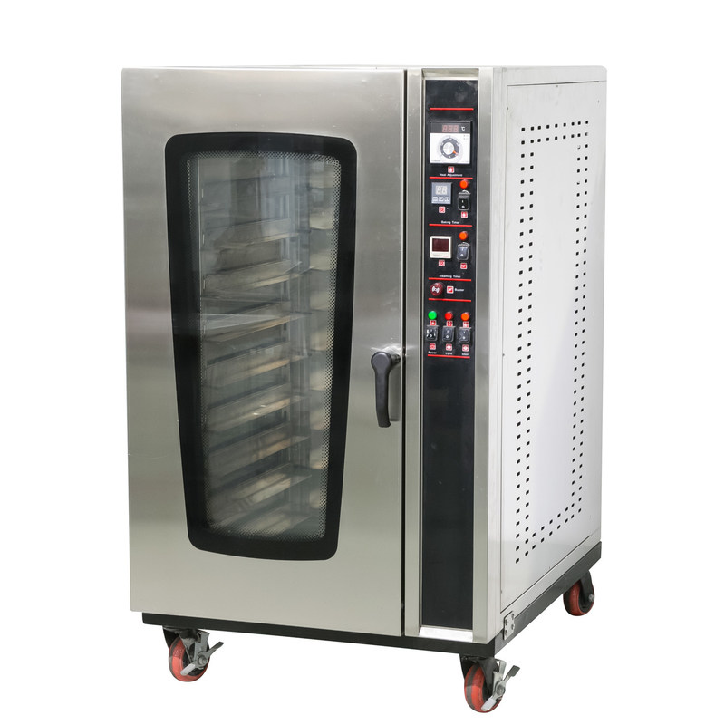 Horno de convección de panadería de acero inoxidable de 220V con motor eléctrico 545*430*1300mm