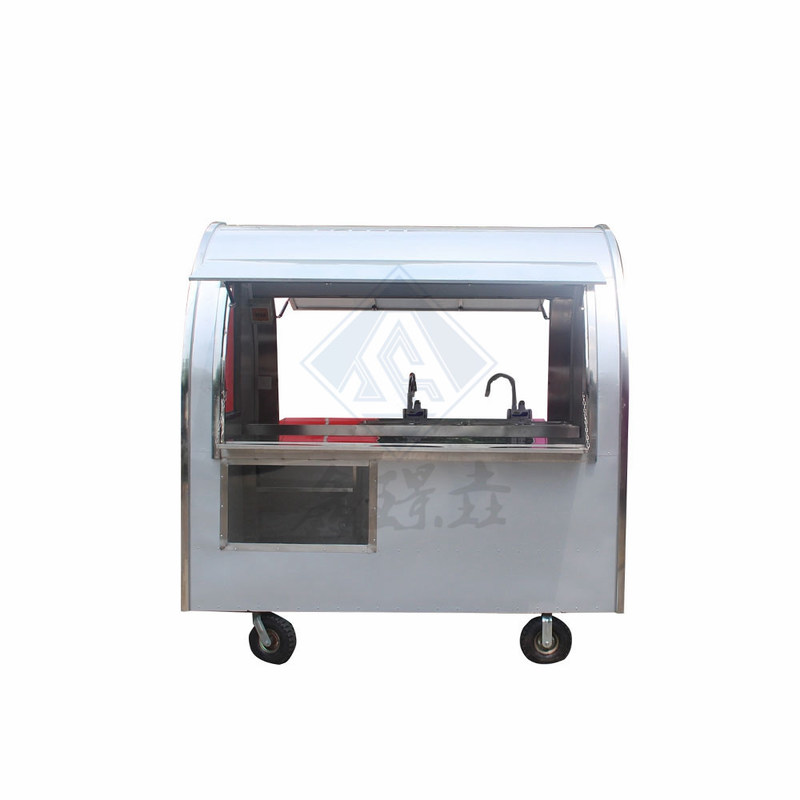 Camión de alimentos cuadrado para un solo / doble eje de 3,5 metros