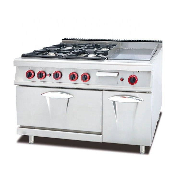Mejore su experiencia de cocina con 4 hornos de gas Combinado Grill y horno de horno