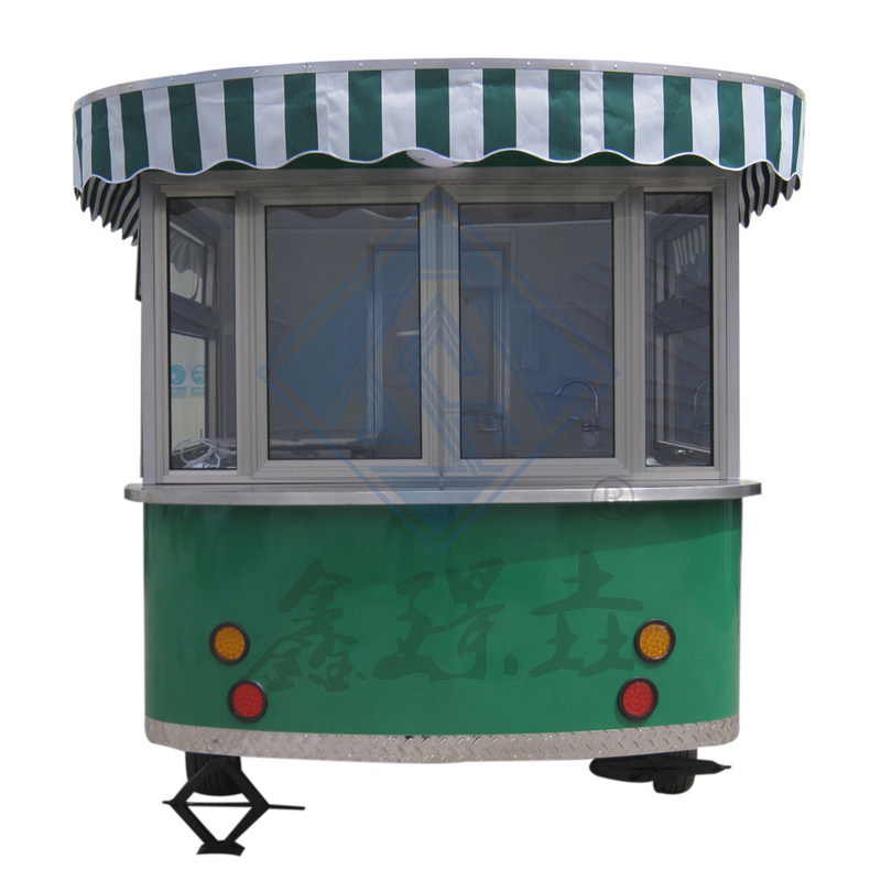 500 Camión de comida móvil industrial personalizado con dosel modelo redondo hecho de harina