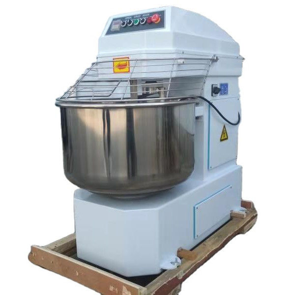 Doble movimiento doble velocidad mezcladora de masa en espiral 100 kg Producción de pasta en la panadería
