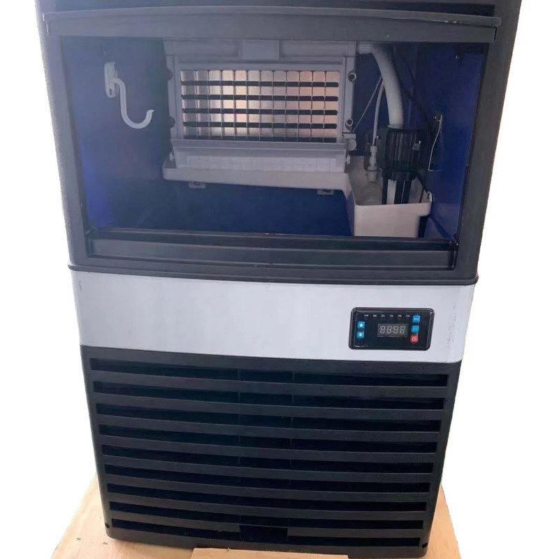 Máquina comercial para hacer cubos de hielo de tamaño 430x520x800 con una gran capacidad de almacenamiento de hielo de 1000 kg