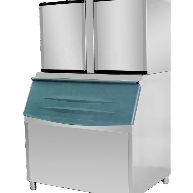 Fabricante de hielo de cubo automático industrial bueno para 2400P 1088kg / día máquina de hacer cubo de hielo