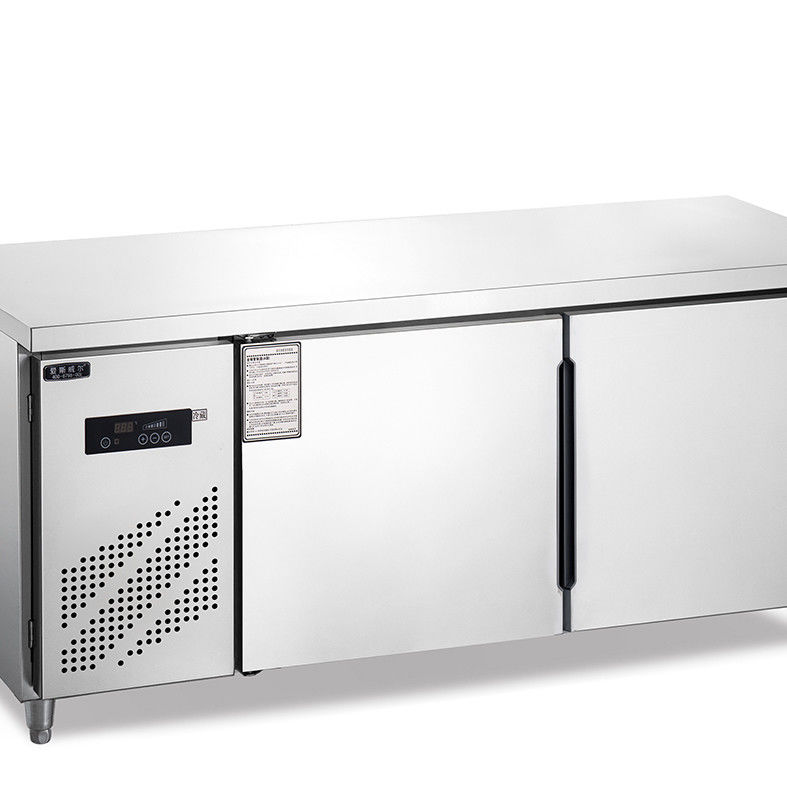50-300L Capacidad de acero inoxidable 4 cajones congelador gabinete mesa de trabajo contador de arriba 110V