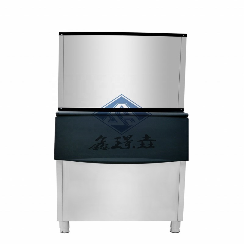 Máquina de fabricación automática de cubos de hielo con capacidad de almacenamiento de hielo de 100 kg 454 kg/día