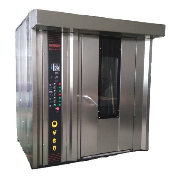 50 kg 16 bandejas de gas industrial horno de horneado giratorio panadería estante eléctrico francés para hornear