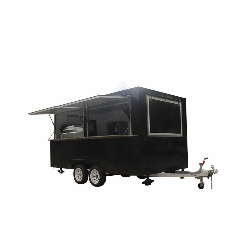 Venta al aire libre de la calle 400CM Single/Double Axles Camión de comida móvil con diseño agradable