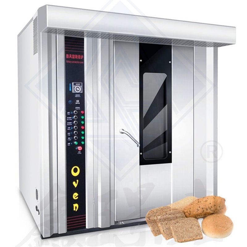 16/32/64 bandejas Capacidad eléctrica pastel de galletas y pan horno rotativo automático con buena