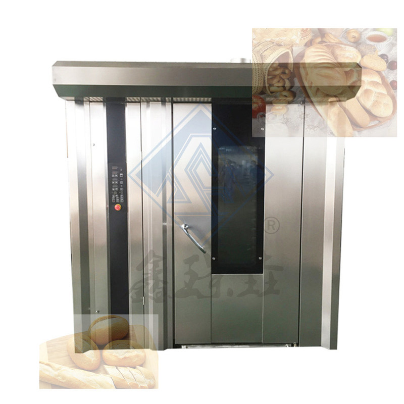 Buenas 32 bandejas galletas pane pastel pan horno rotativo automático con función de vapor hecho