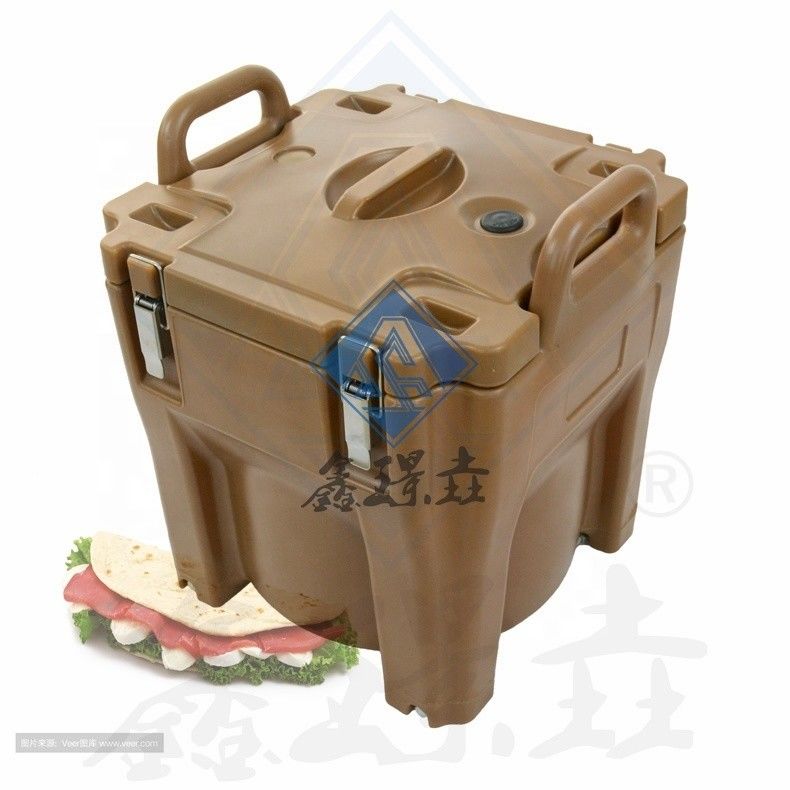 Caja de transporte aislada de alimentos para la entrega de alimentos de color personalizado y calentador