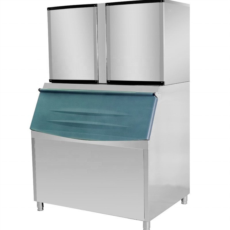 2000 Cubo de capacidad de acero inoxidable 304 Cubo de hielo máquina de embalaje de ampollas para cafetería