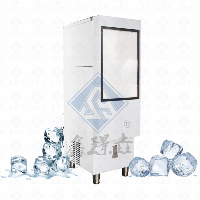 Máquina para hacer hielo en cubo comercial con alta producción y capacidad de almacenamiento de hielo de 900 kg