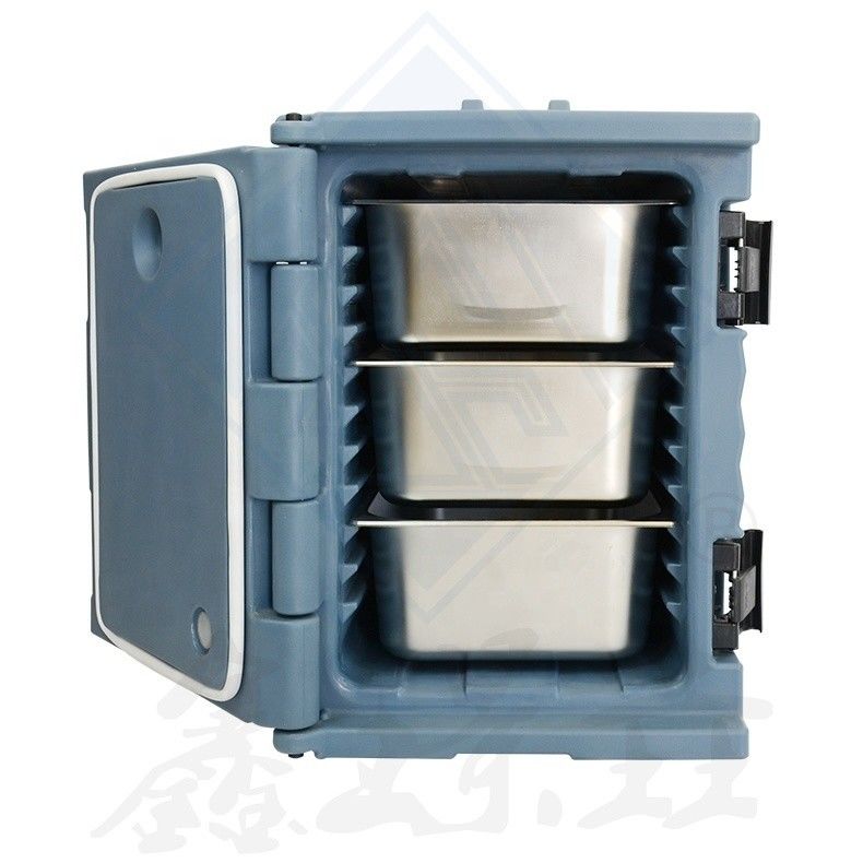 Cajas de pescado aisladas de tamaño personalizado de acero inoxidable para almuerzos y bocadillos en la playa
