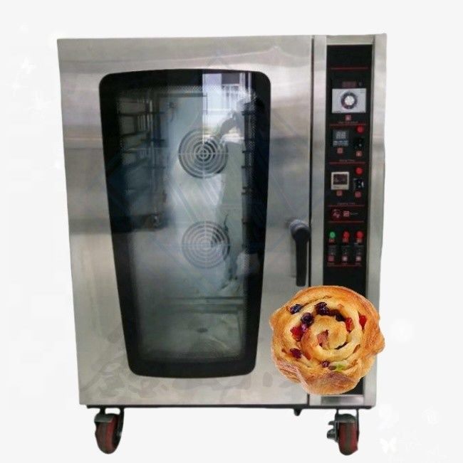 8 bandejas Aire caliente calefacción eléctrica horno de convección para hornear pan pastel galleta pizza