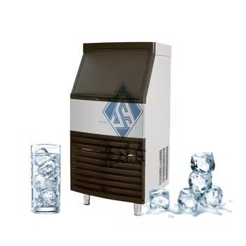 Máquina de hacer cubos de hielo de acero inoxidable comercial 22 * 22 * 22mm tamaño de hielo