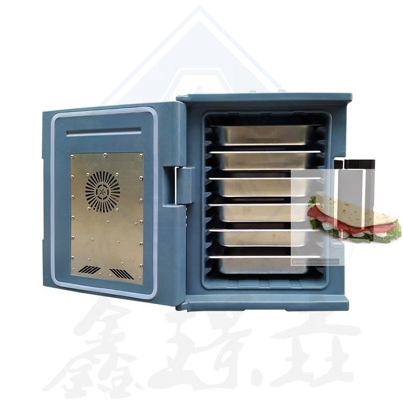 Caja de transporte de sartén aislada para restaurante que sirve plato de raspado en tamaño personalizado
