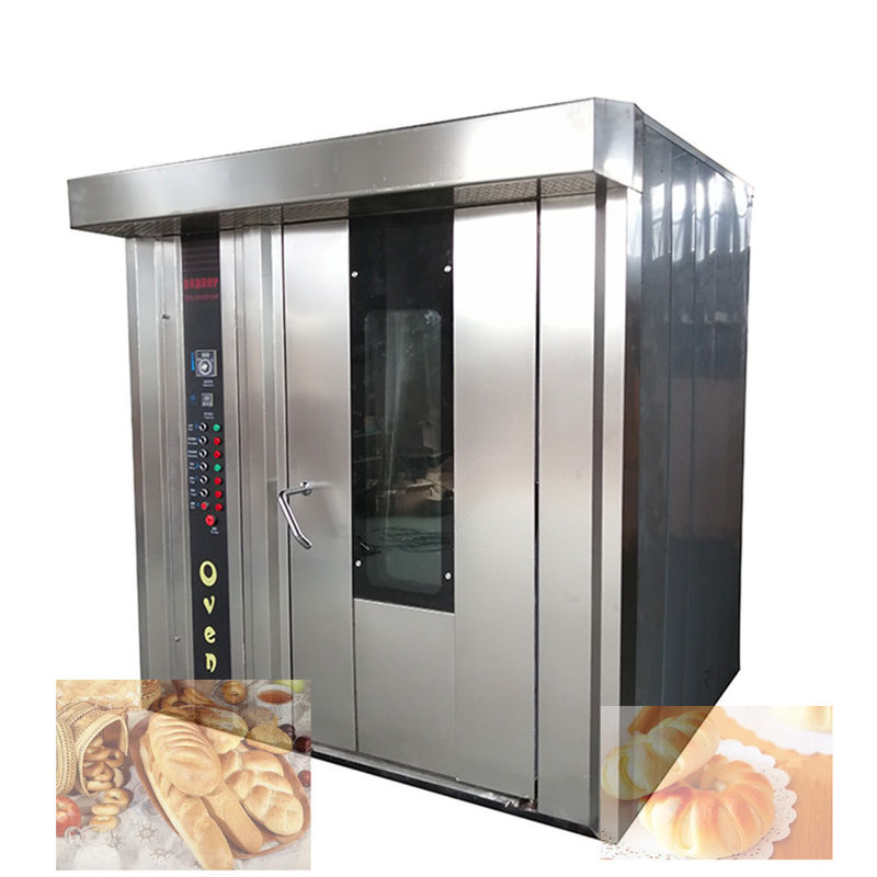 Máquina eléctrica de gas diesel para hornear pan con función de vapor 32 bandejas horno rotativo hecho
